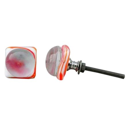 Orange Tiny Glass Knob