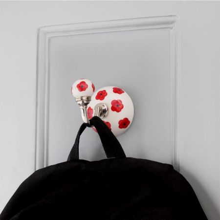 Red Tiny Flower Hooks