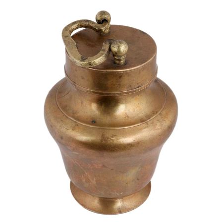Handmade Antique Brass Kamandal Pooja Lota
