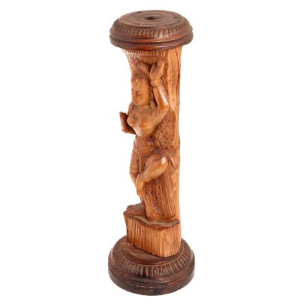 Hand Carved Dancing Lady Goddess Statue