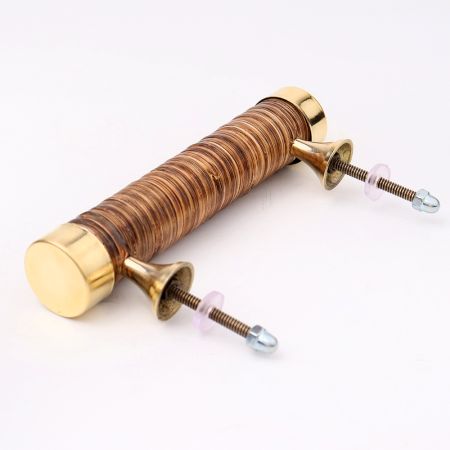 Natural Small Round Rattan Cabinet Handles (6 Inch)