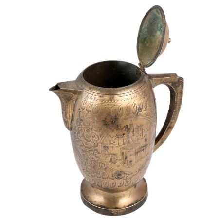 Vintage Collectable Engraved Jug For Household Decor