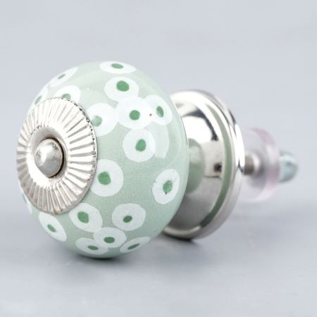 Sage Green Bubble Knob