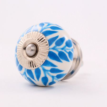 Turquoise Leaf Knob