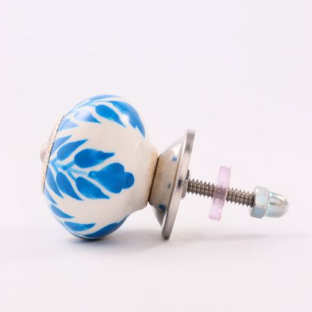 Turquoise Leaf Knob