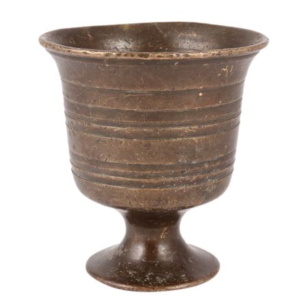 Brass Urn Vase In Antique Gold Finish