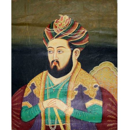 Portrait Painting From The Mughal Era