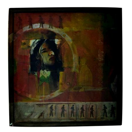 Canvas Painting Of Looking For Peace