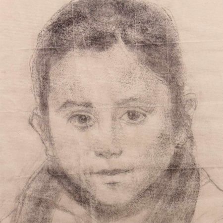 Portrait Pencil Drawing Illustration Painting