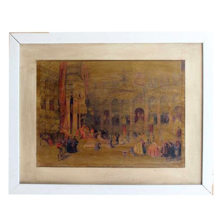 Oil Printed Framed English Men And Women