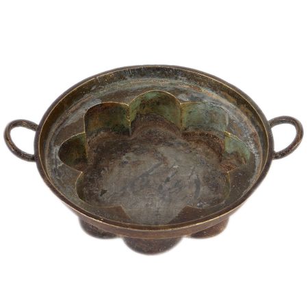 Brass South Indian Cooking Vessel With Handles
