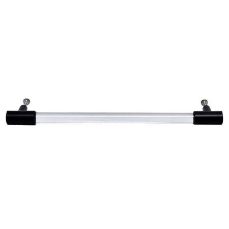 Clear Black Large Cylinder Glass Door Handles