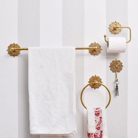 Single Brass Boho Keys Hook Coat Hook