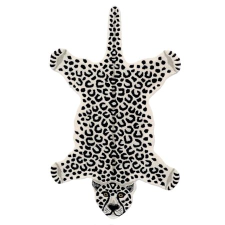 Rug Hand Tufted Woolen Snowy Tiger Rug For Kids Room
