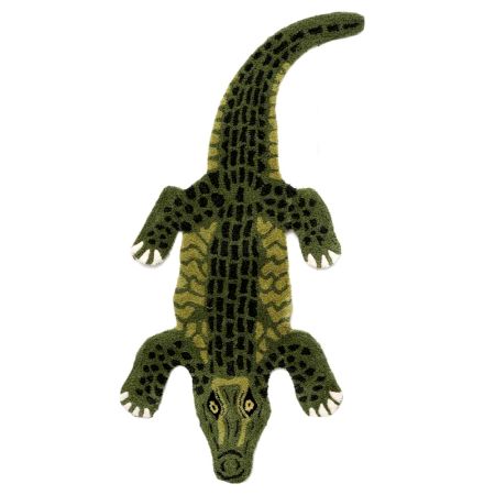 Alligator Rug Hand Tufted Wool Rug