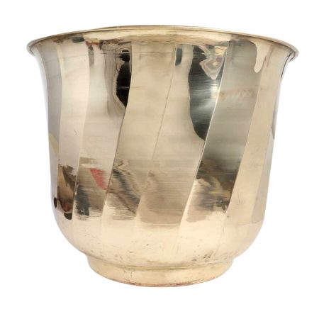 Brass Texture Planter Pot For Exterior Decoration