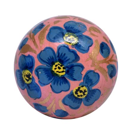 Hand Painted Water Lily Indian Kashmiri Cabinet Knobs