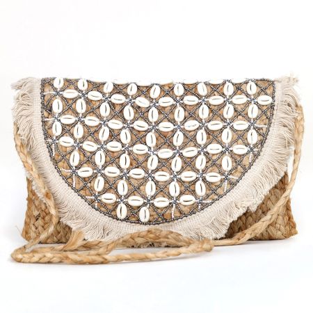Jute Beaded Banjara Boho Clutch Bag