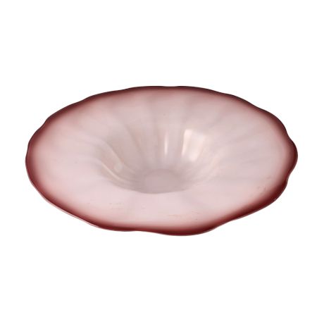 Orchid Pink Swedish Art Glass Bowl