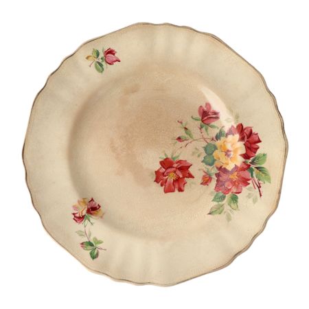 Hand ColoredÂ Porcelain Decorative Plate