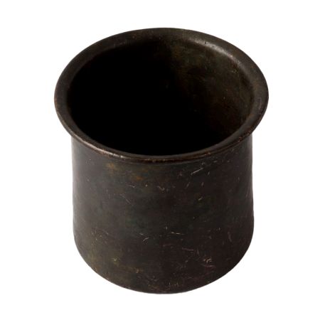 Pure Brass Puja Patra In Dark Finish