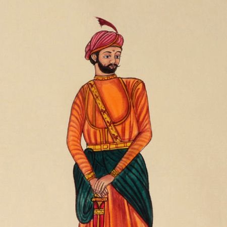 Handmade Maharajah Portrait Painting
