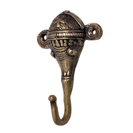 Unique Brass Ganesha Wall Hook