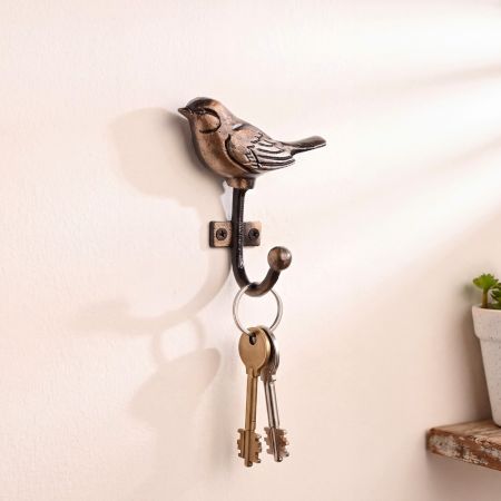 Antique Bird Iron Key Wall Hooks