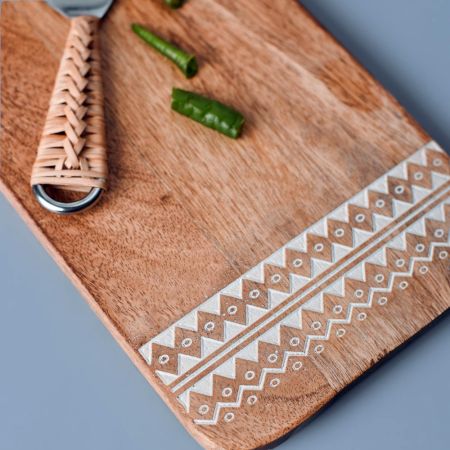 Kitchen Chopping Boards Wood Cutting Block with Handle