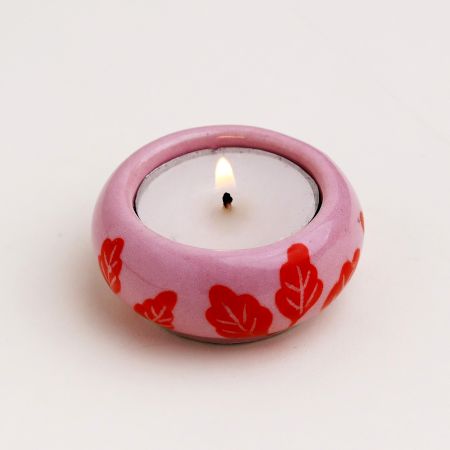 Modern Tea Light Holders Made of Ceramic in Set of 4