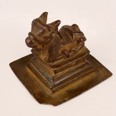 High-Quality Brass Lord Nandi Statue for Worship