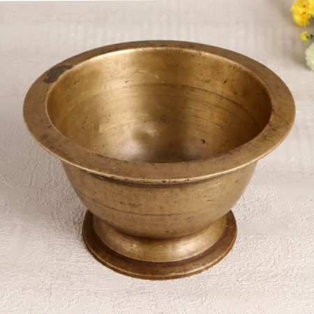 High-Quality Brass Holy Pot from South India for Decor