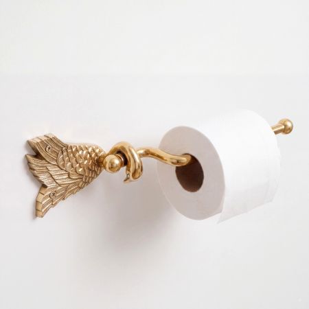 Premium Brass Handmade Toilet Paper Holder for Bathroom