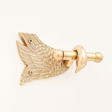 Modern Solid Premium Brass Hook in Golden Finish