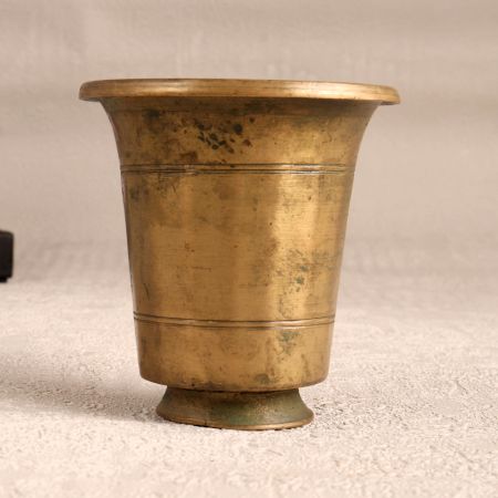 Holy Water Glass Made of Finest Brass for Prayer Room