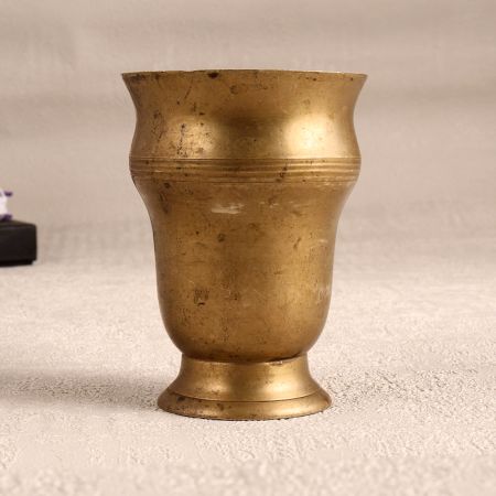 High-Quality Brass Holy Water Glass in South Indian Art