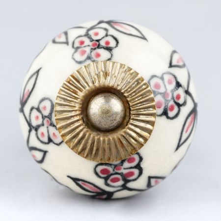 Cherry Tiny Floral Dresser Knob