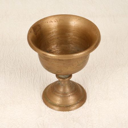 Brown Finish Traditional Kumkum Cup Made of Finest Brass