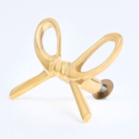 Decorative Brass Golden Bow Drawer Knob
