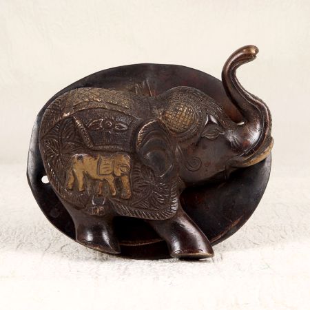 Indian Handmade Elephant Door Knocker Made of Finest Brass