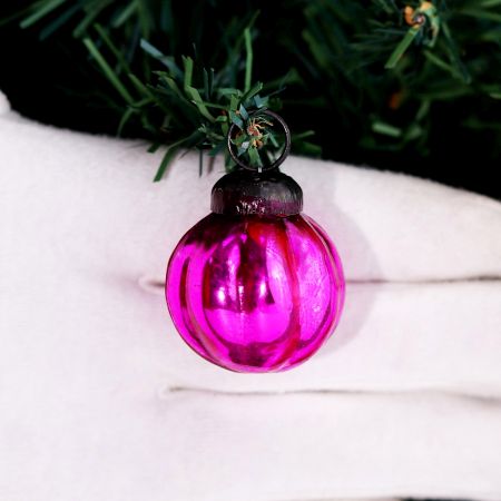 Melon Shape Glass Christmas Ornaments