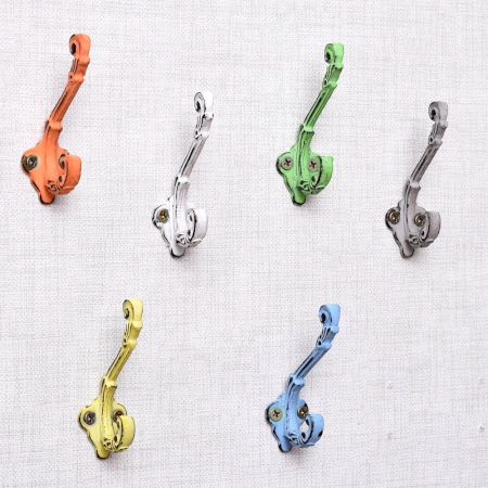 Double Prong Iron Decorative Wall Hook