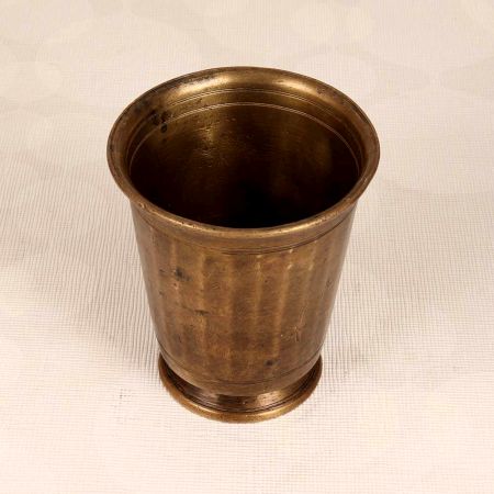 Traditional Handcrafted Brass Holy Water Cup for Prayer Room