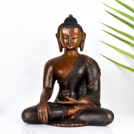 Premium Copper Tibetan Buddhist Deity Lord Buddha Statue for DÃ©cor
