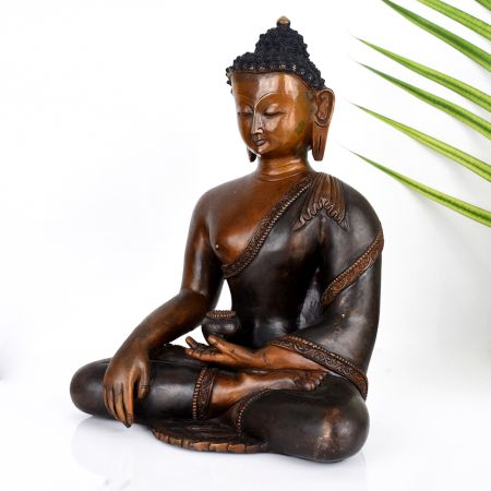 Premium Copper Tibetan Buddhist Deity Lord Buddha Statue for DÃ©cor