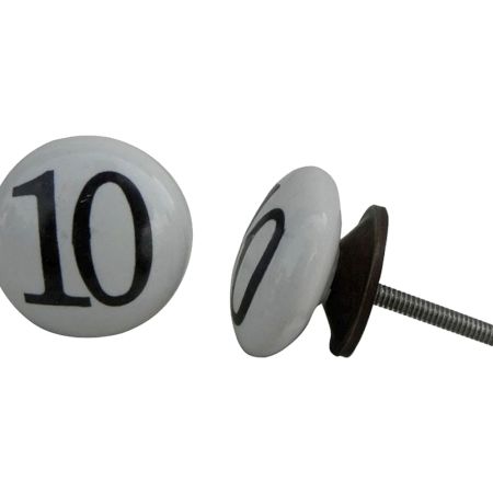 Number Ceramic Knob -10