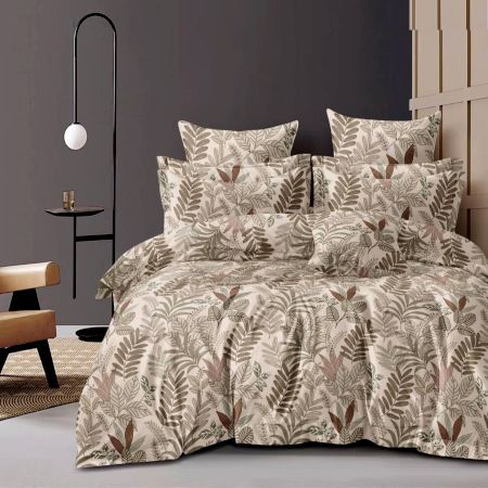 High-Quality Glace Cotton Soft Non Fitted Double Bedsheet Set with 2 Pillow Covers | 230 x 250 cm