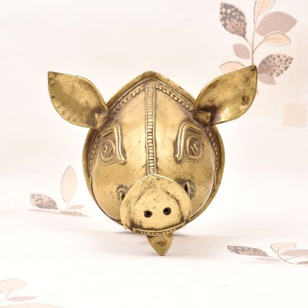 Handcrafted Finest Brass Lord Varaha Head for Wall Hanging