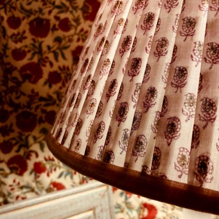Pink Paisley Empire Lampshade Large Size