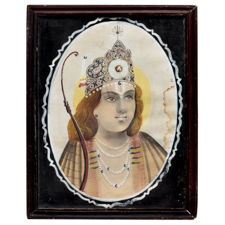 Paper Painting Of Lord Rama Ji with Beautiful Work